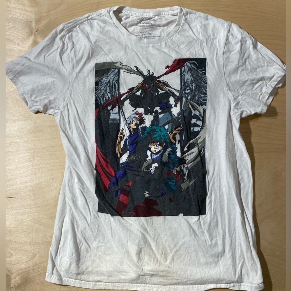 My Hero Academia Graphic White T-Shirt Large (NS)